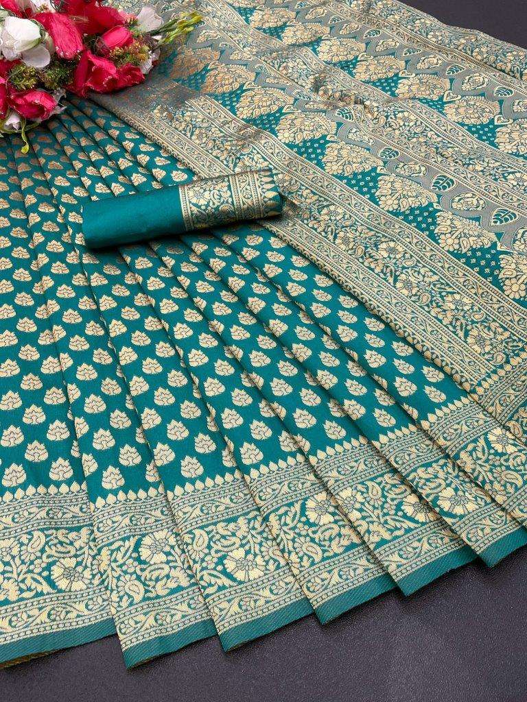 2309 COLOUR BY ASLIWHOLESALE DESIGNER SOFT JACQUARD SILK PRINTED SAREES