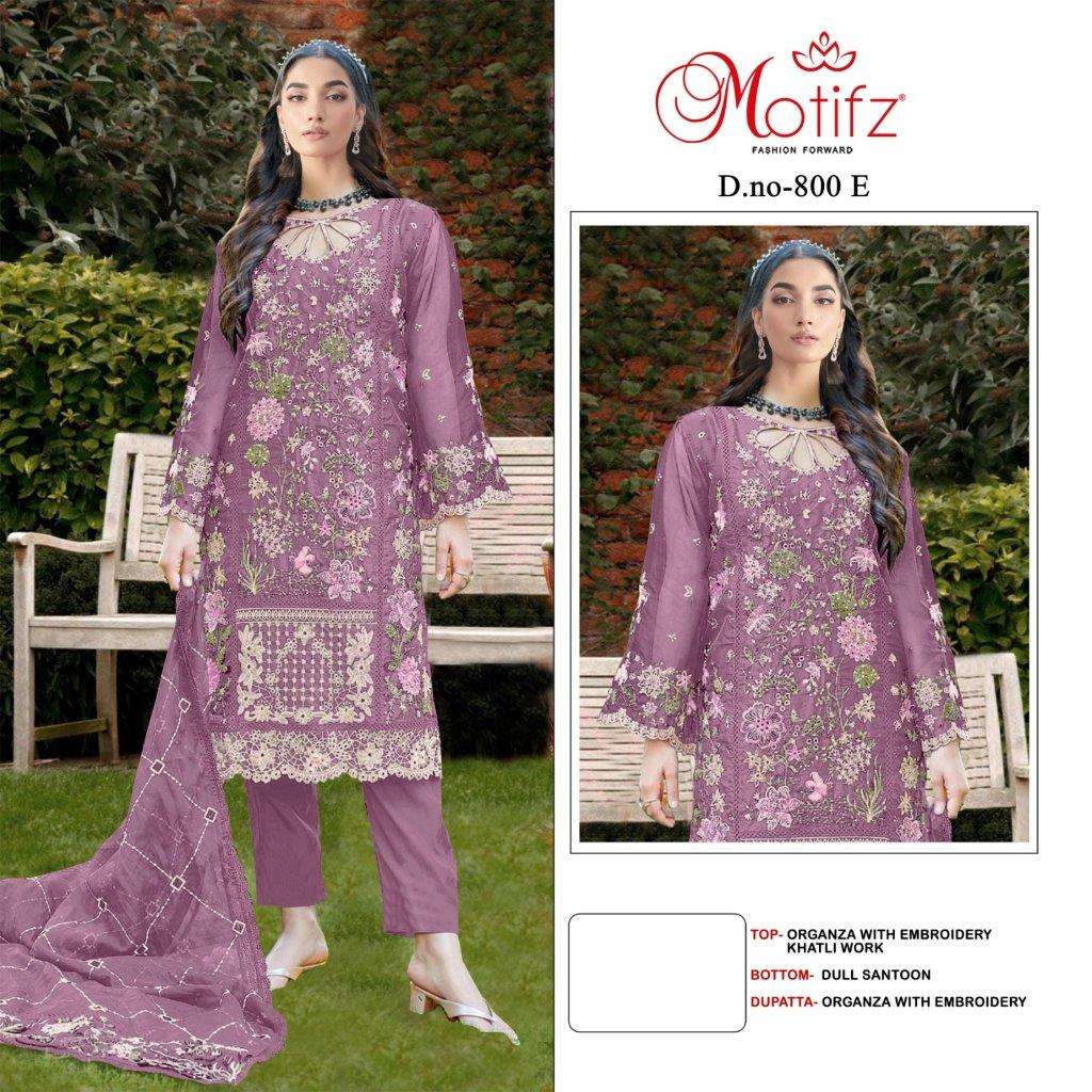 MOTIFZ 800 COLOURS BY MOTIFZ DESIGNER ORGANZA EMBROIDERY PAKISTANI DRESSES